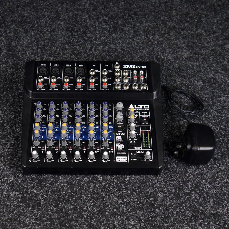 Alto ZMX122FX 8Channel Compact Mixer with Effects 2nd Hand Rich