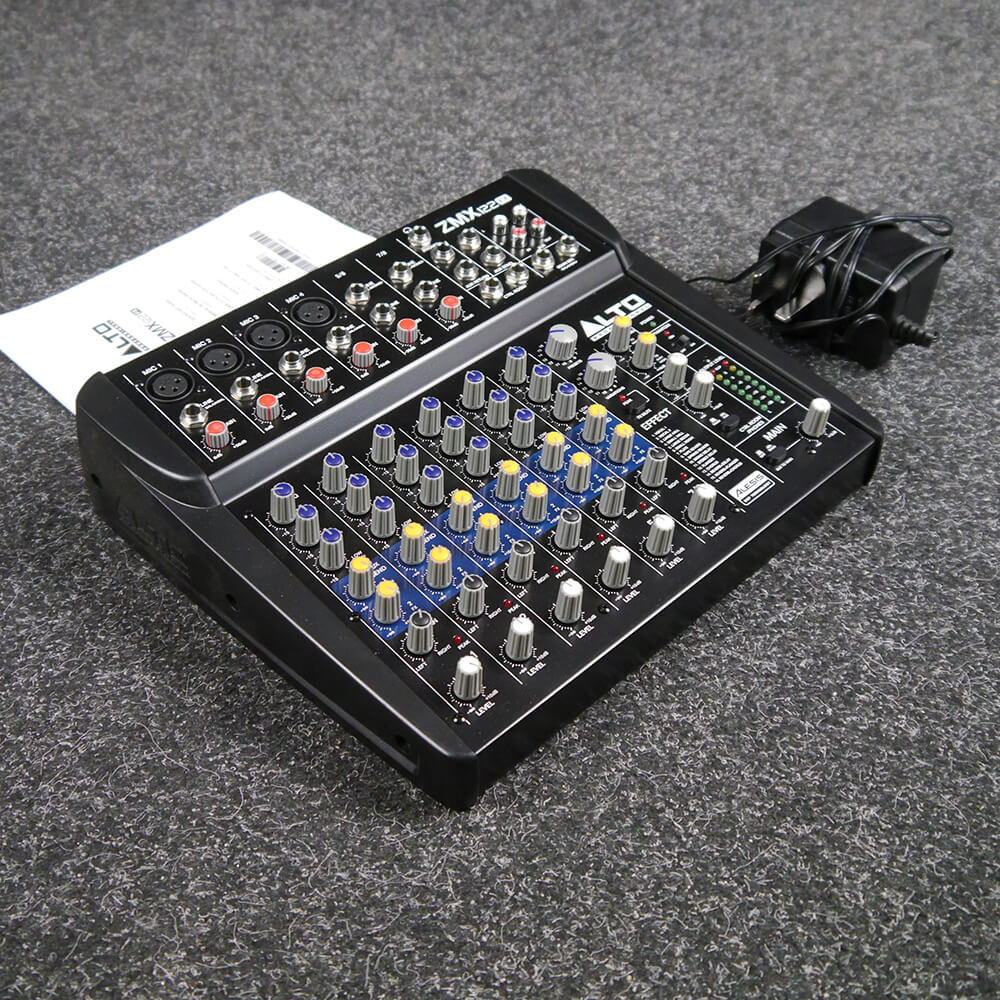 Alto ZMX122FX 8Channel Mixer with Effects 2nd Hand Rich Tone Music