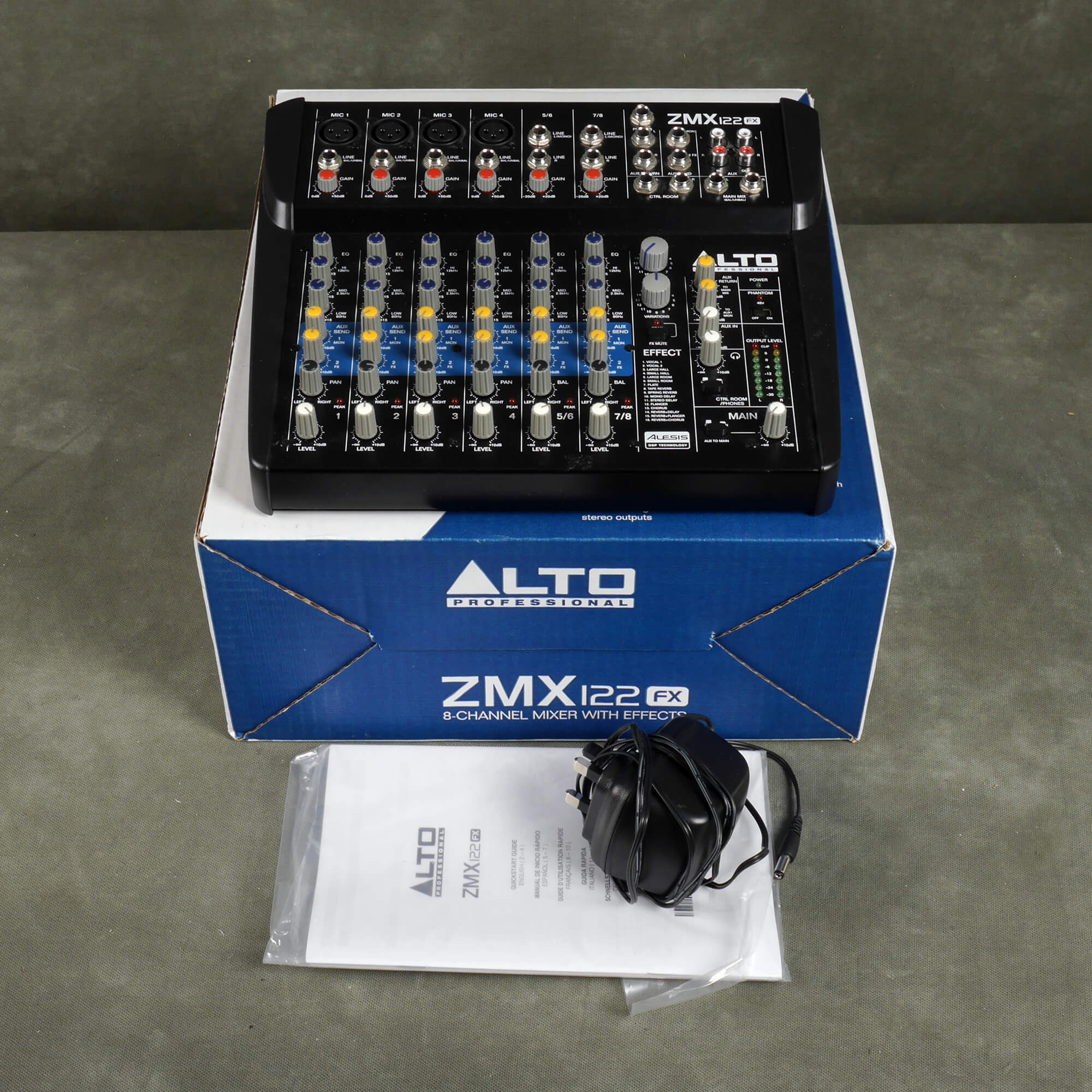 Alto ZMX122FX 12 Channel Mixer w/Box & PSU 2nd Hand Rich Tone Music