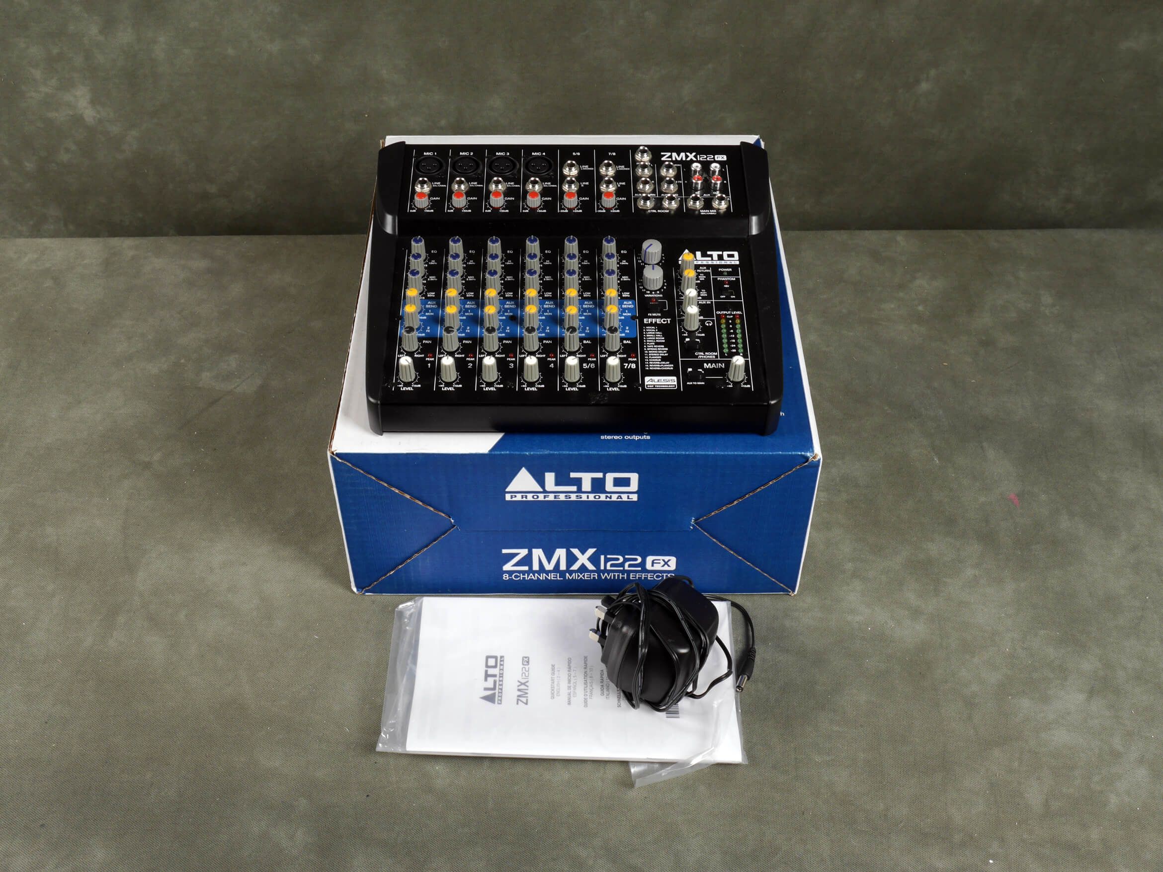 Alto ZMX122FX 12 Channel Mixer w/Box & PSU 2nd Hand Rich Tone Music