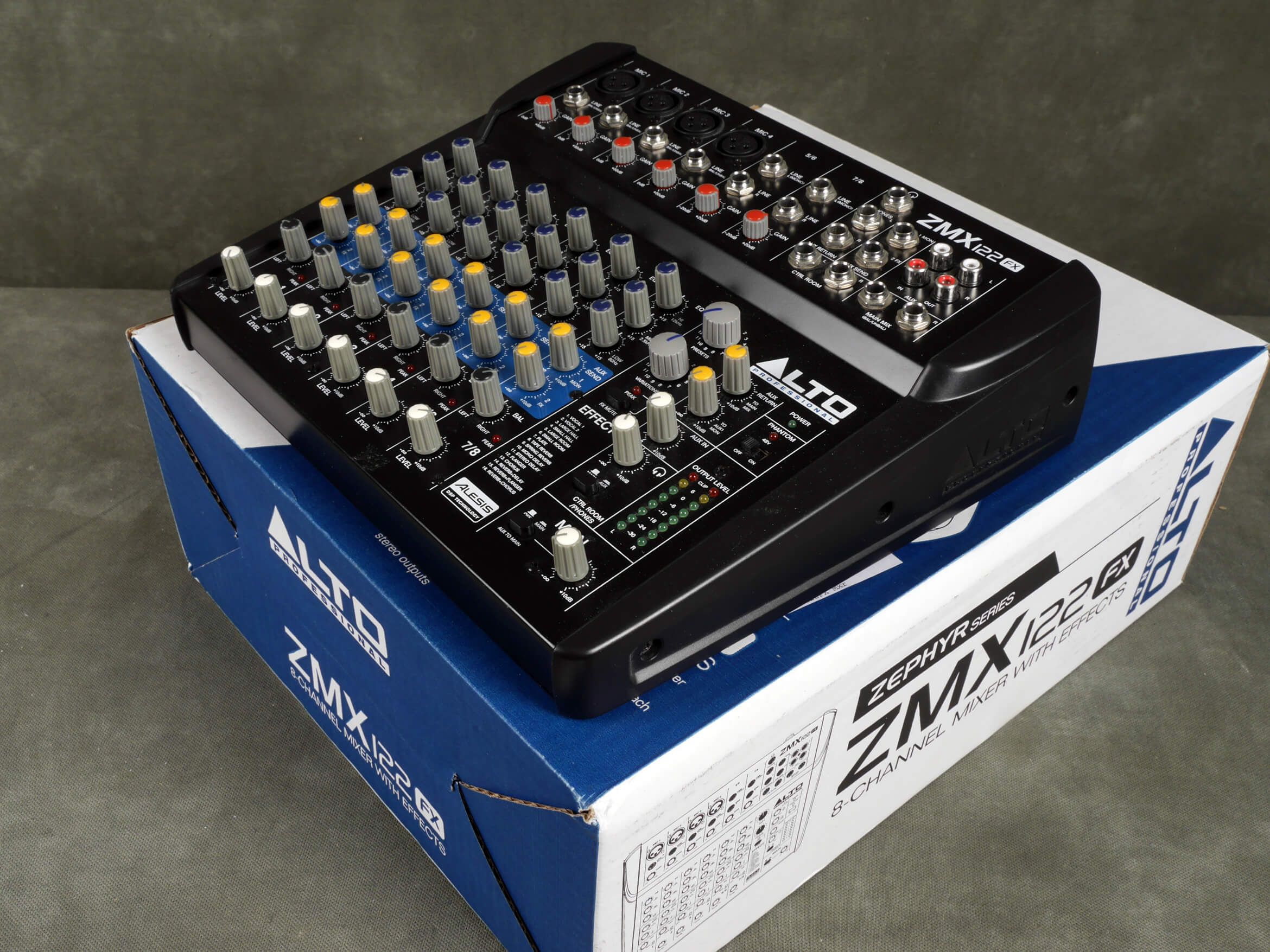 Alto ZMX122FX 12 Channel Mixer w/Box & PSU 2nd Hand Rich Tone Music