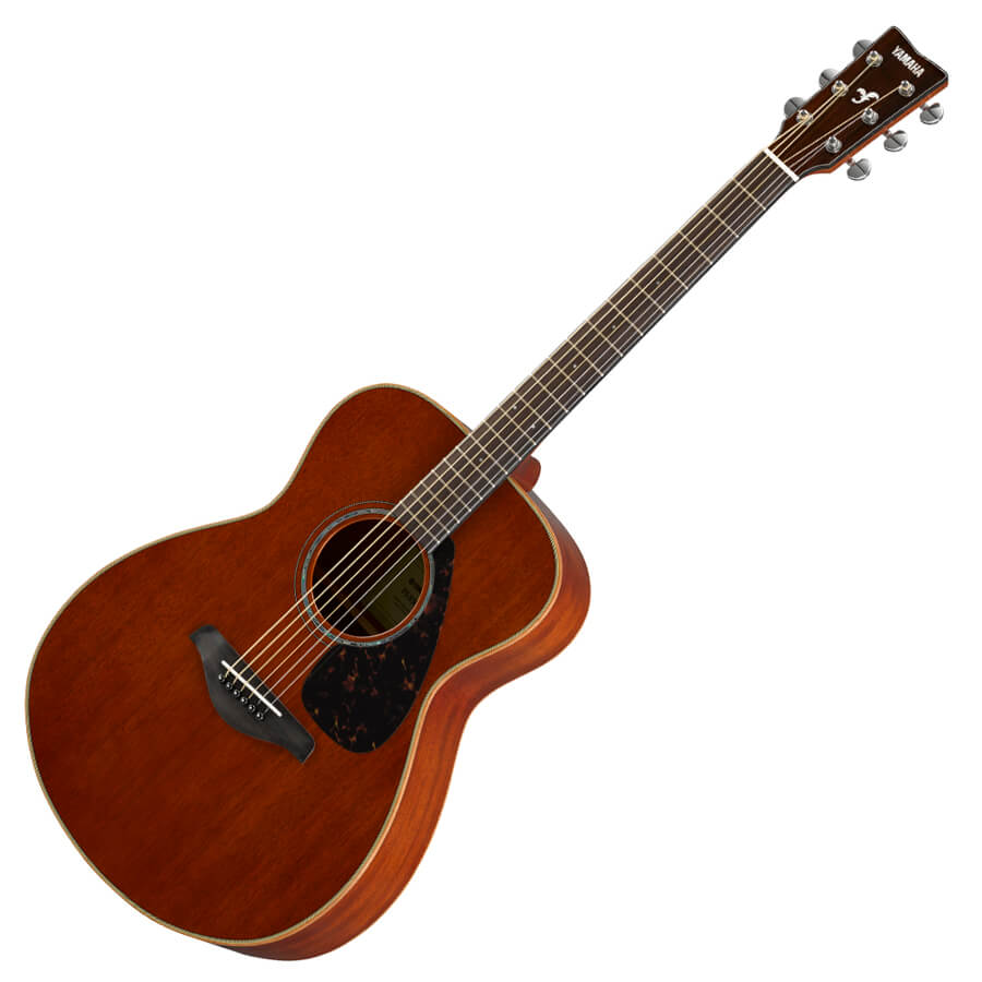 Yamaha FS850 Acoustic - Natural, Solid Mahogany Top, Back & Sides ...