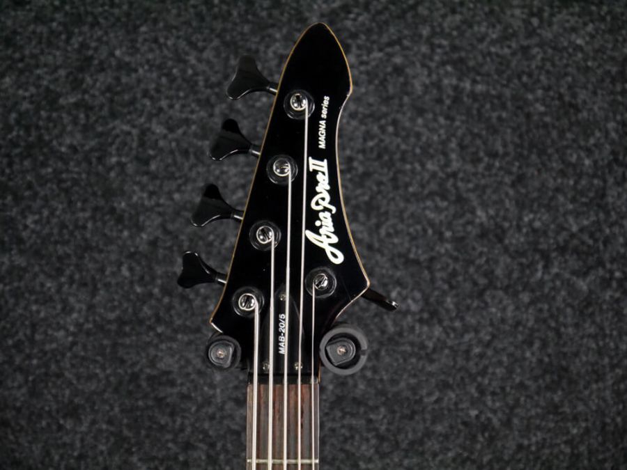 Aria Pro II Magna Series MAB20/5 5String Bass Guitar Black 2nd