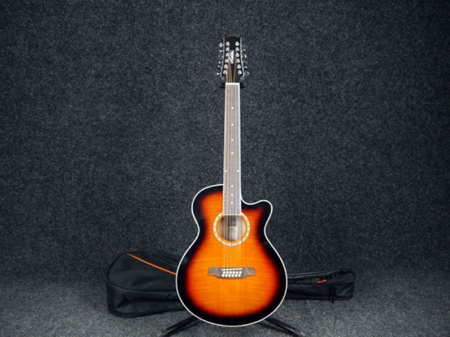Ashton SL29 12String Acoustic Guitar Sunburst w/Gig Bag 2nd Hand
