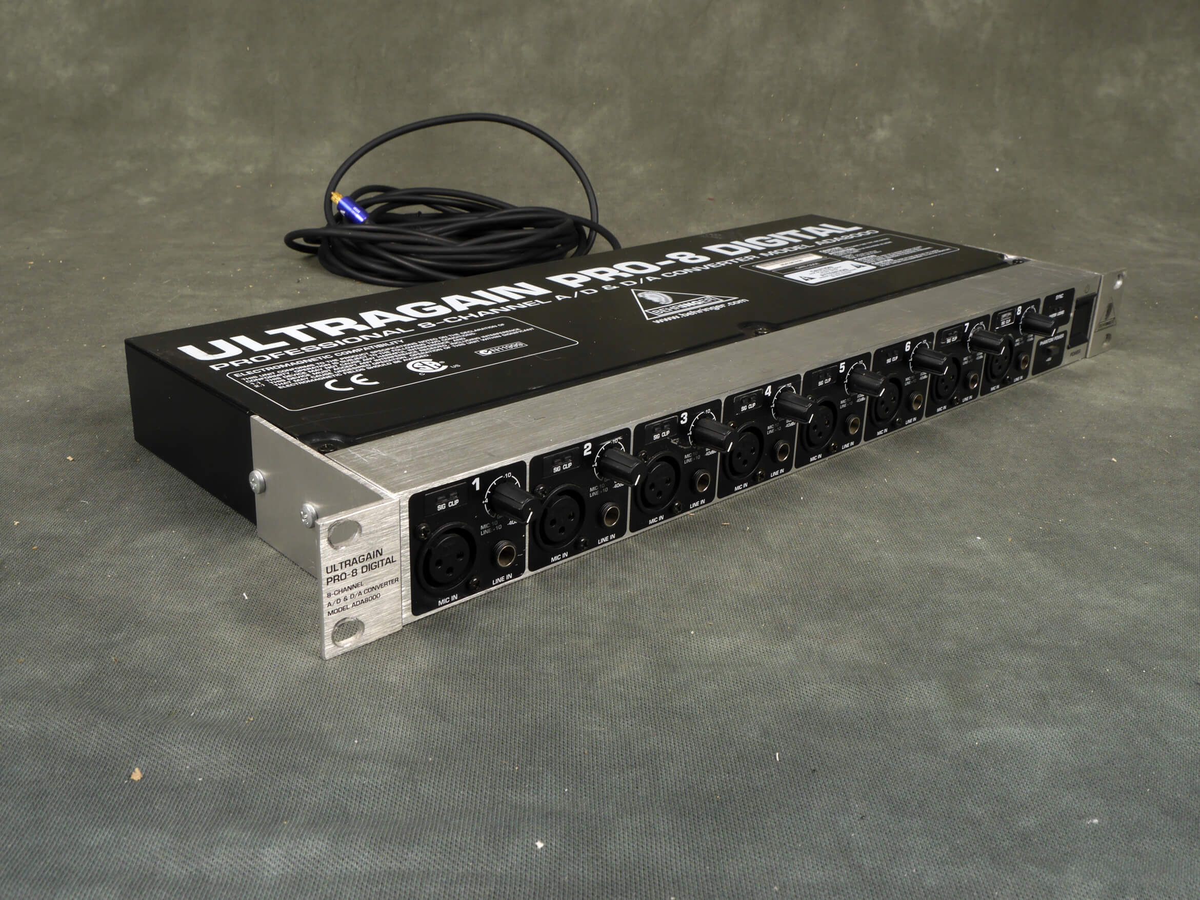 Behringer ADA8000 Ultragain Pro8 ADAT Preamp 2nd Hand Rich Tone Music