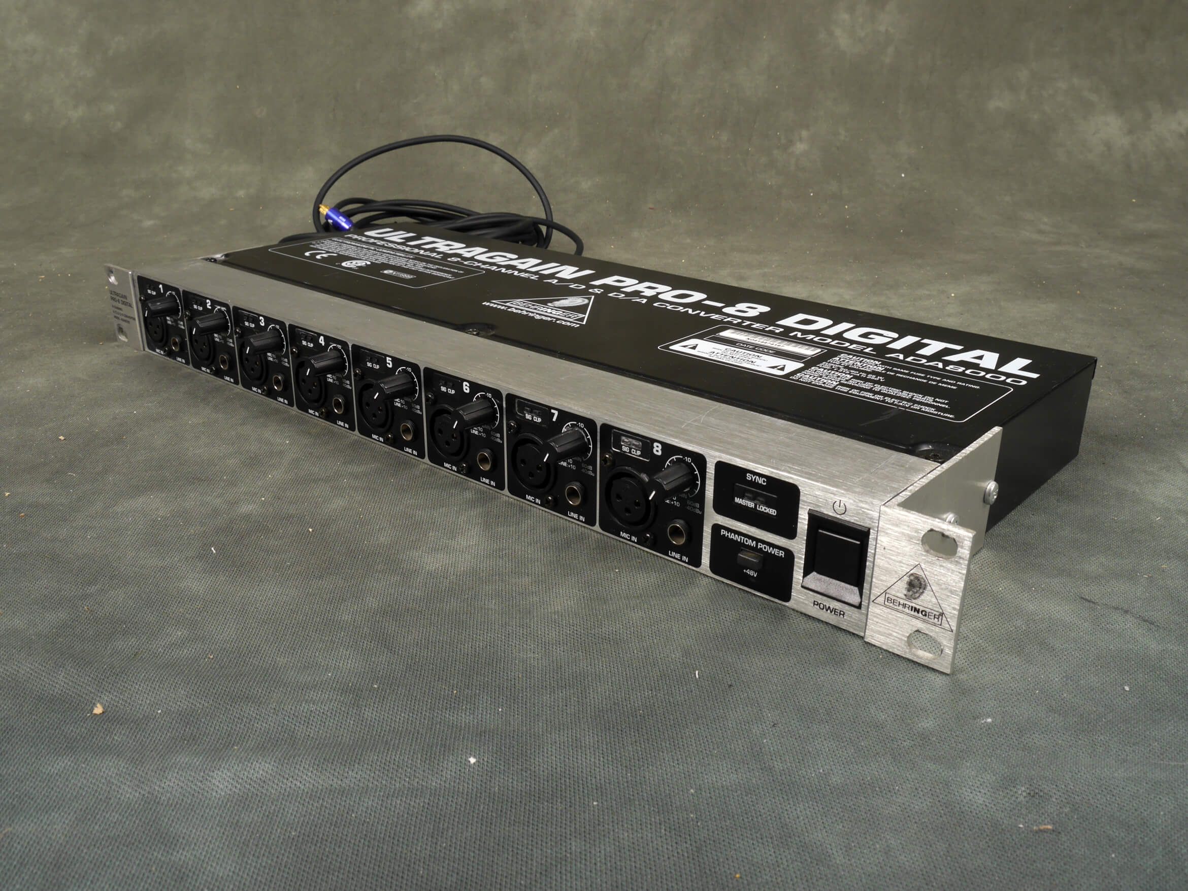 Behringer ADA8000 Ultragain Pro8 ADAT Preamp 2nd Hand Rich Tone Music