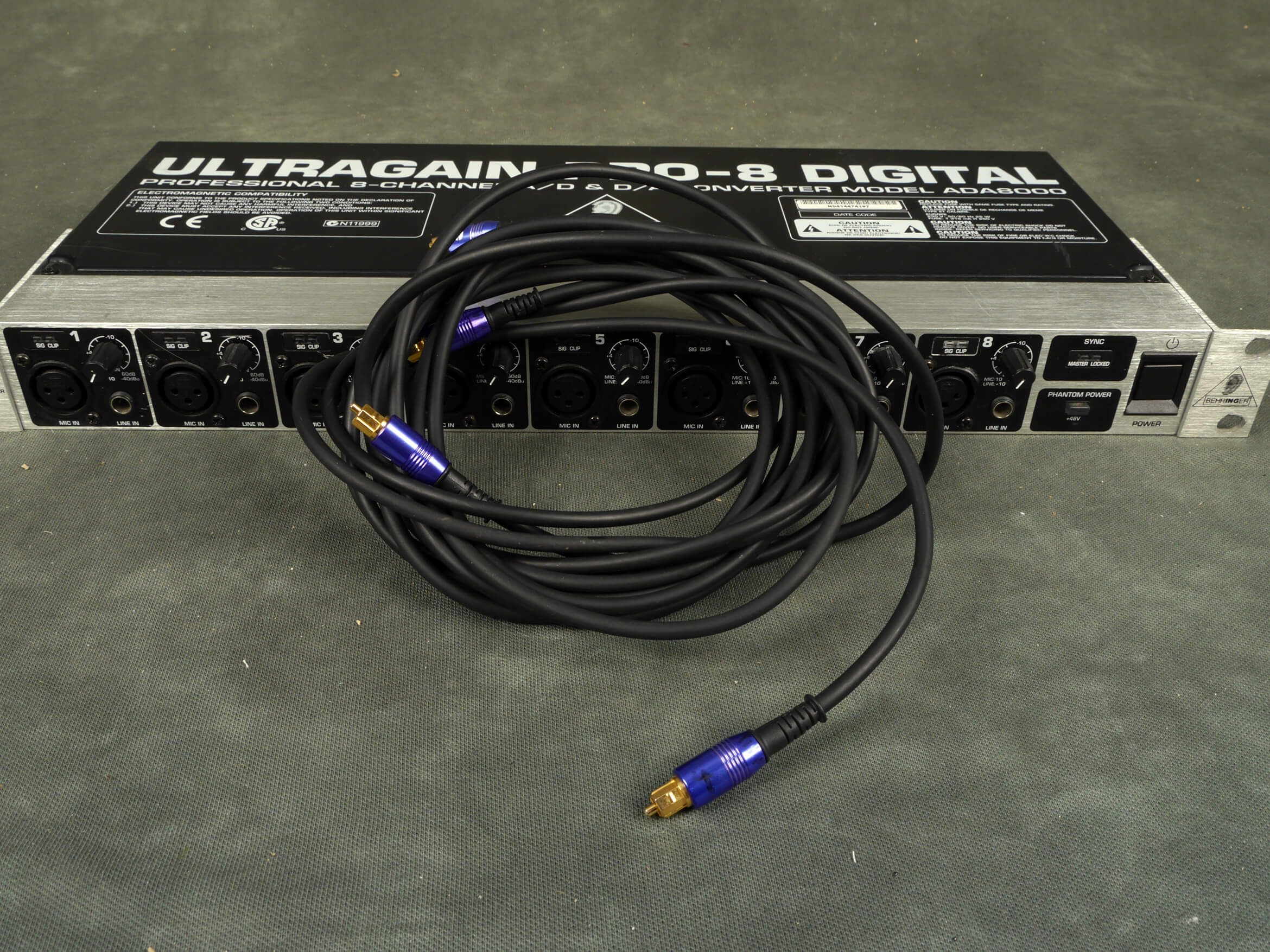 Behringer ADA8000 Ultragain Pro8 ADAT Preamp 2nd Hand Rich Tone Music