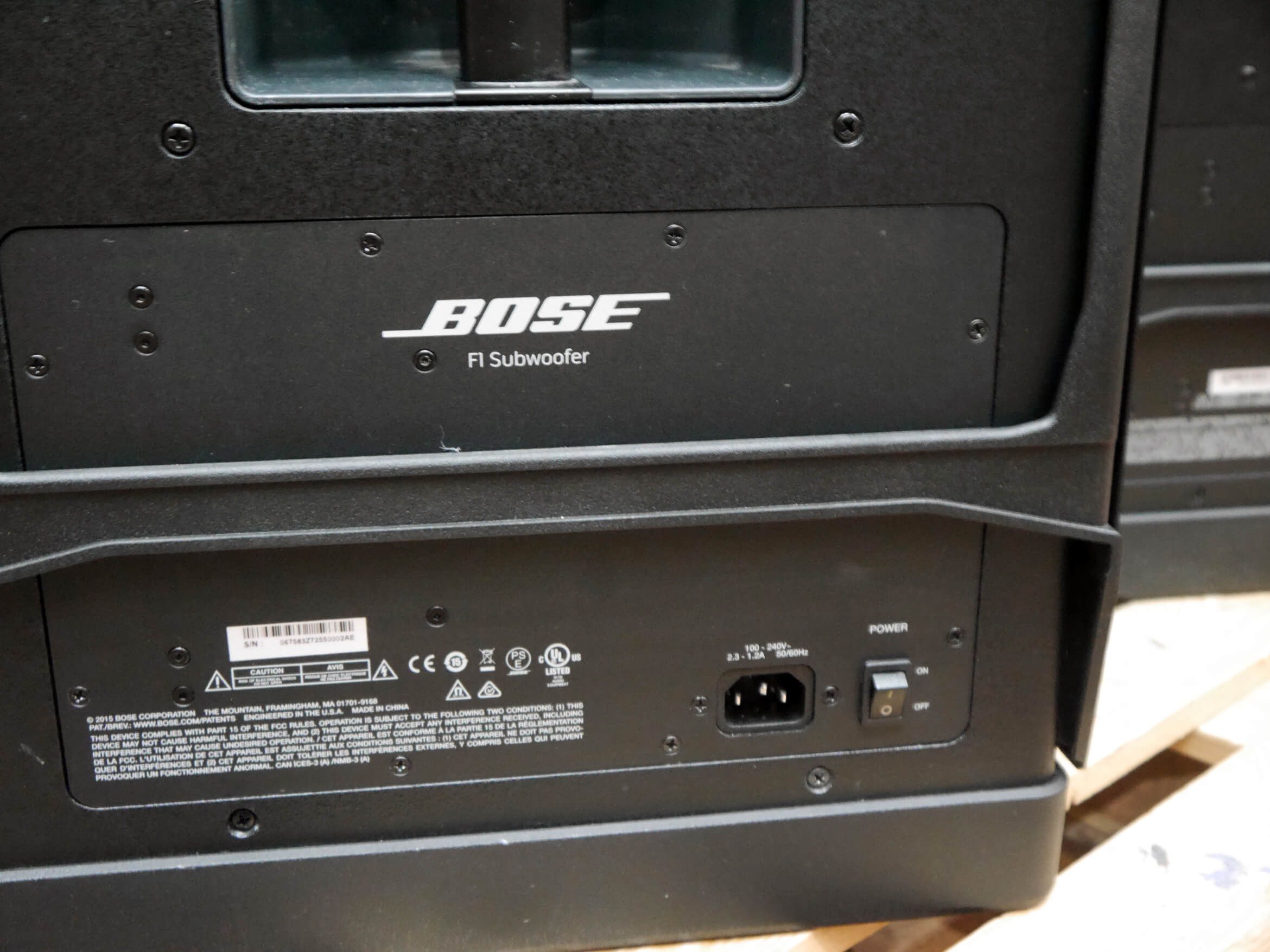 Bose Pair F1 Model 812 & F1 Subwoofers w/Bag 2nd Hand **UK SHIPPING
