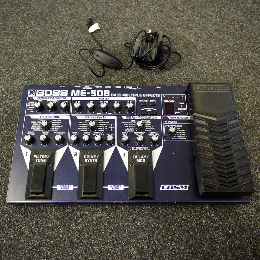 Boss ME50B Bass Multiple Effects Pedal 2nd Hand Rich Tone Music