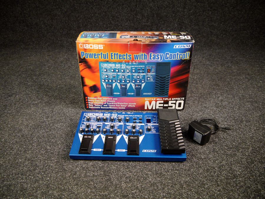 Boss Me50 Guitar Multi Fx Processor Pedal W Box Psu 2nd Hand Rich Tone Music