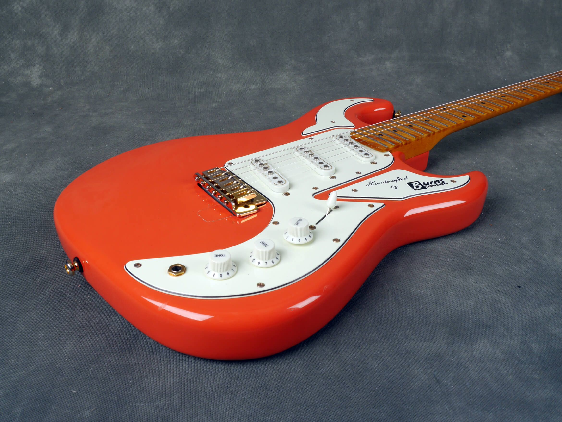 Burns Marquee Electric Guitar Fiesta Red w/Hard Case 2nd Hand