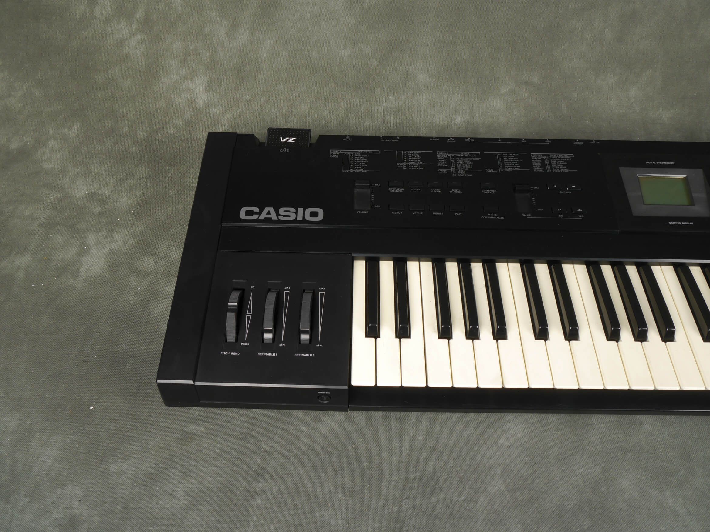 Casio VZ1 Keybaord Synthesizer With VZ1 ROM Card 2nd Hand Rich
