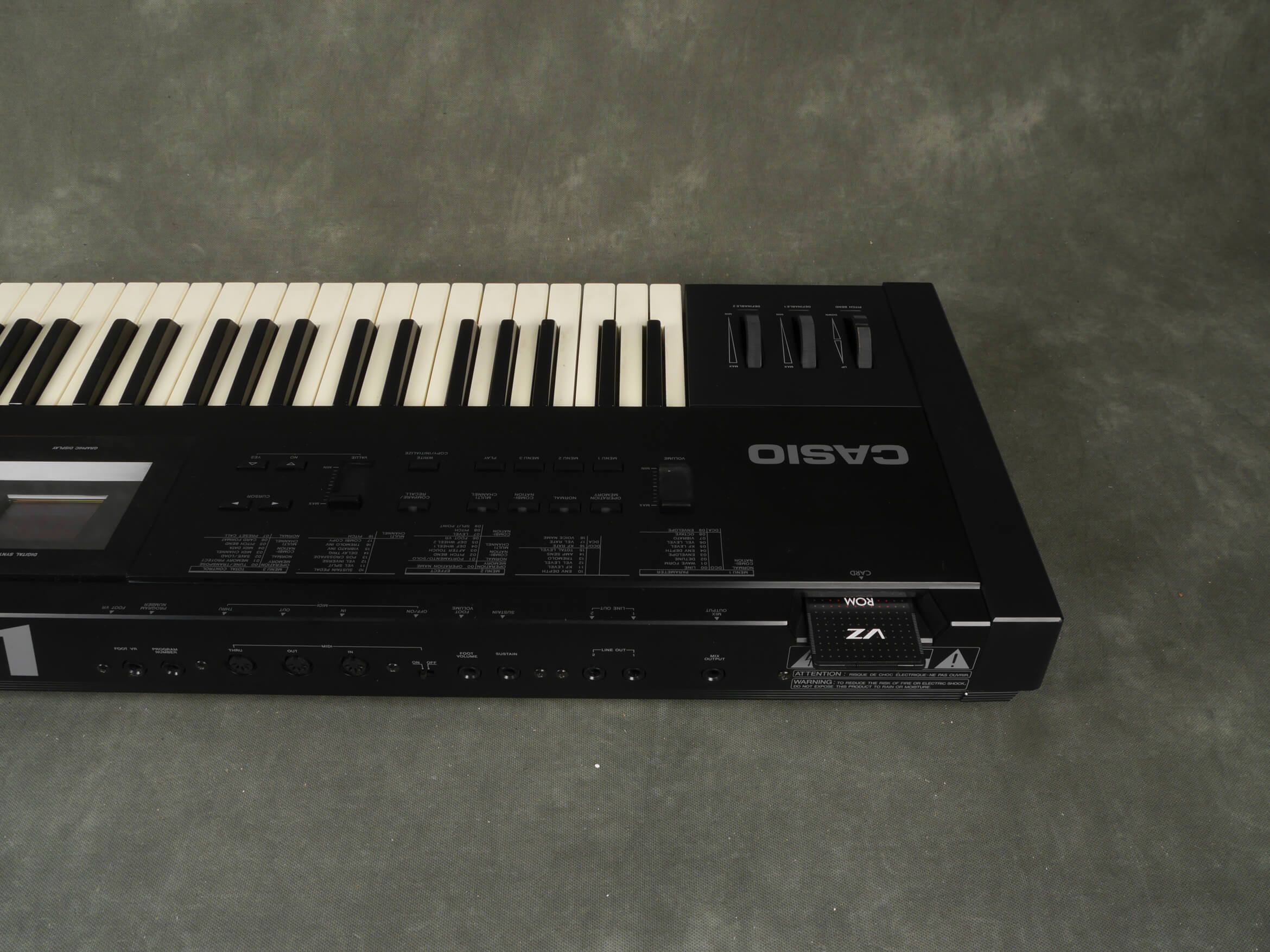 Casio VZ1 Keybaord Synthesizer With VZ1 ROM Card 2nd Hand