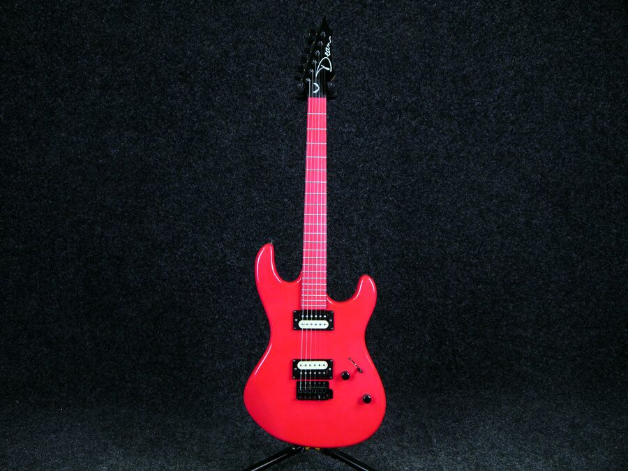 Dean Custom Zone Electric Guitar Fluorescent Pink 2nd Hand Rich Tone Music