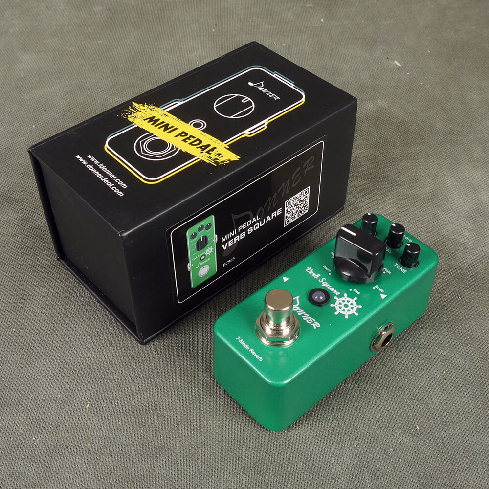 Donner Verb Square Reverb Mini FX Pedal w/Box 2nd Hand Rich Tone Music