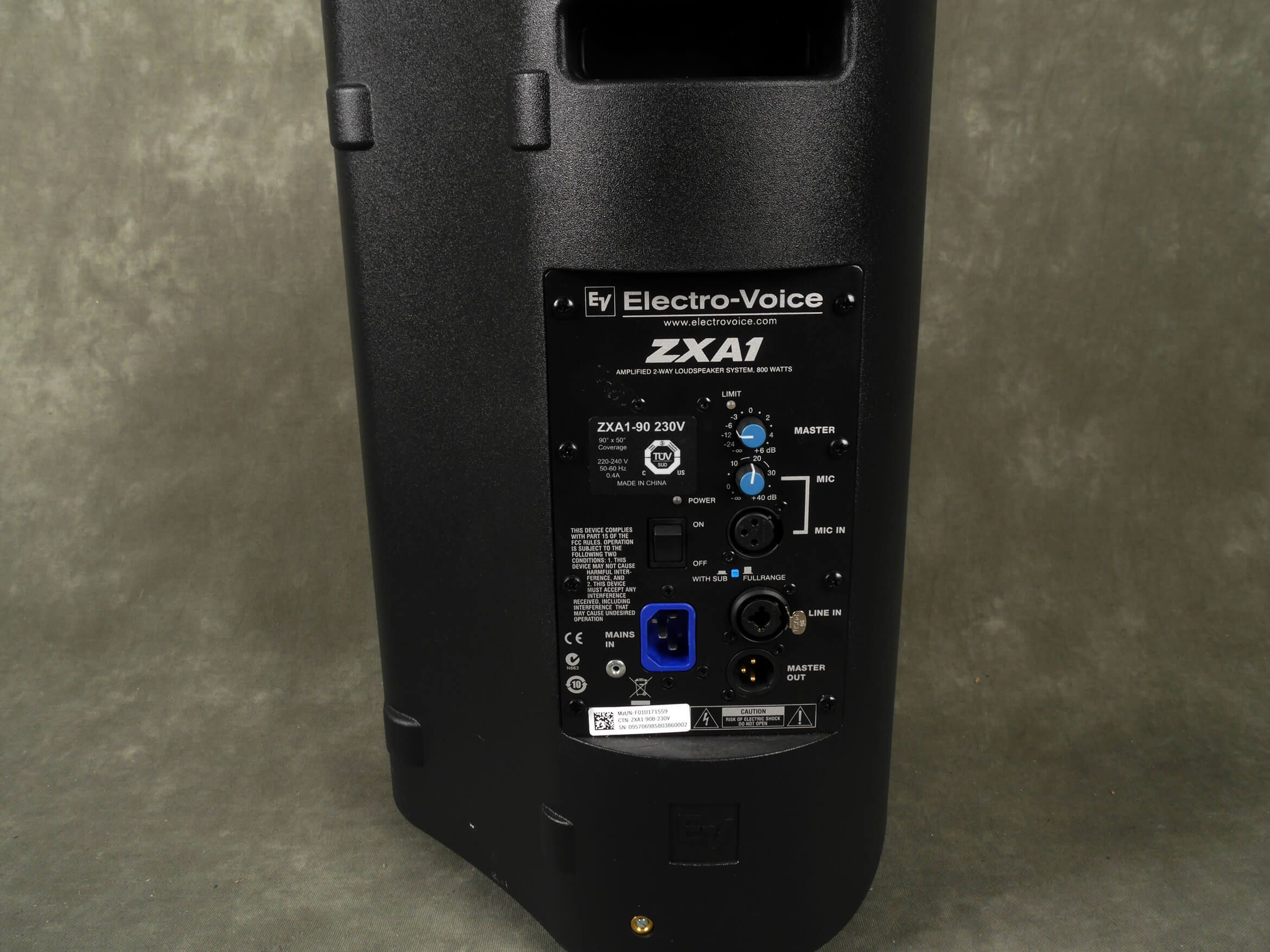 Electro Voice EV ZXA1 90 Active PA Speaker w/Cover 2nd Hand Rich