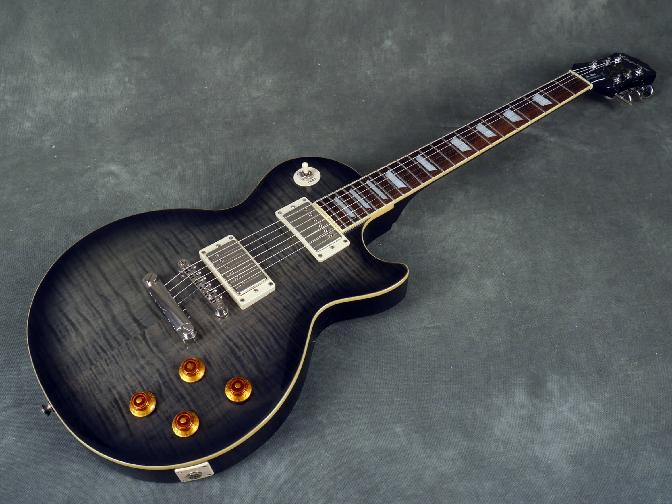 Epiphone Les Paul Standard Pro - Trans Black - 2nd Hand | Rich Tone Music