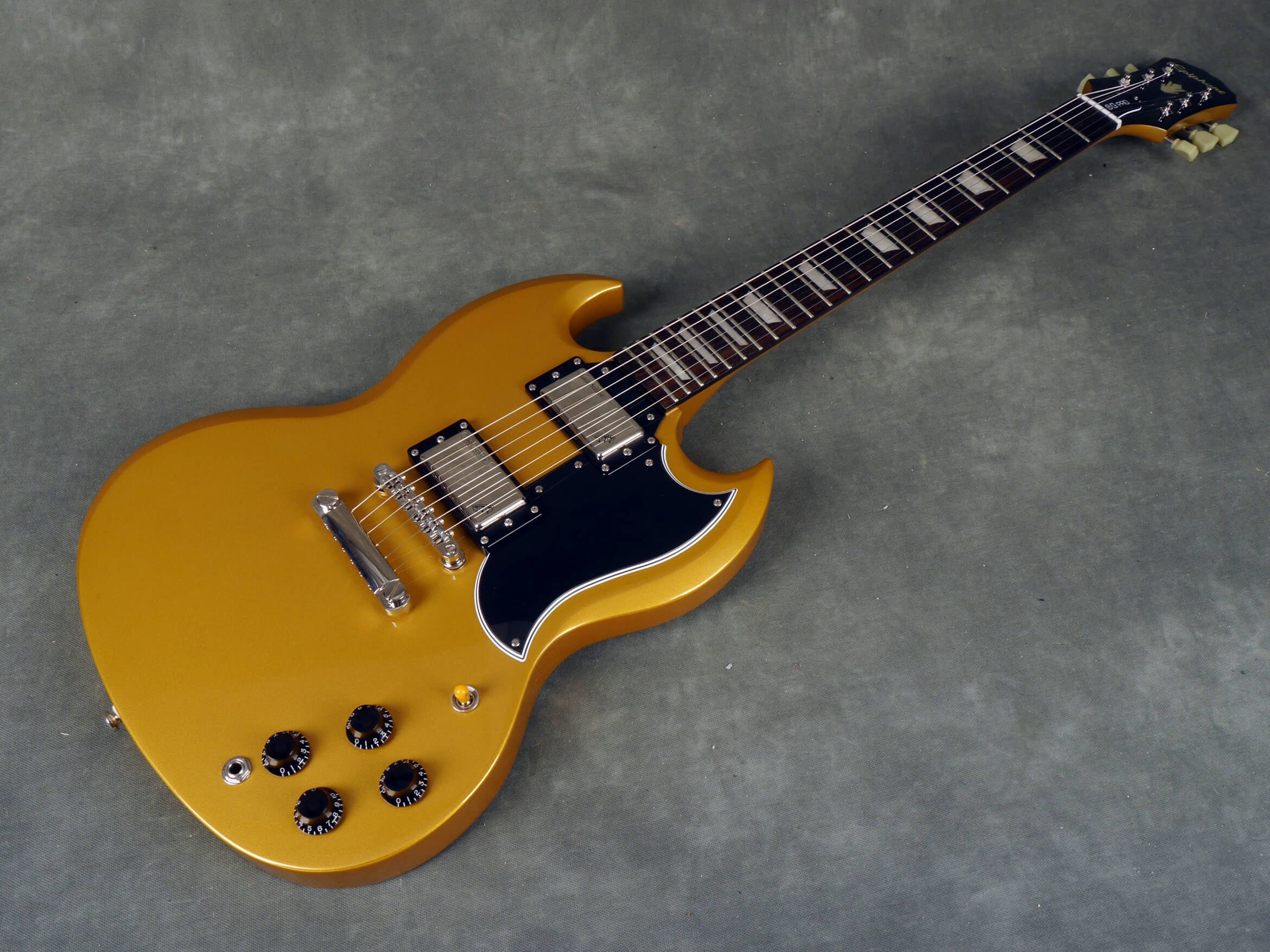 Epiphone Sg G400 Pro Lace Sensor Pickups Gold Whard Case 2nd Hand Rich Tone Music