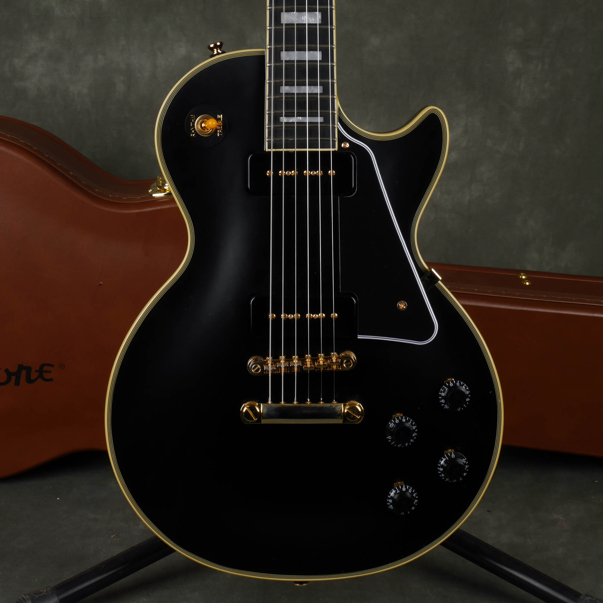 Epiphone Inspired by 1955 Les Paul Custom Limited - Black wHard Case 