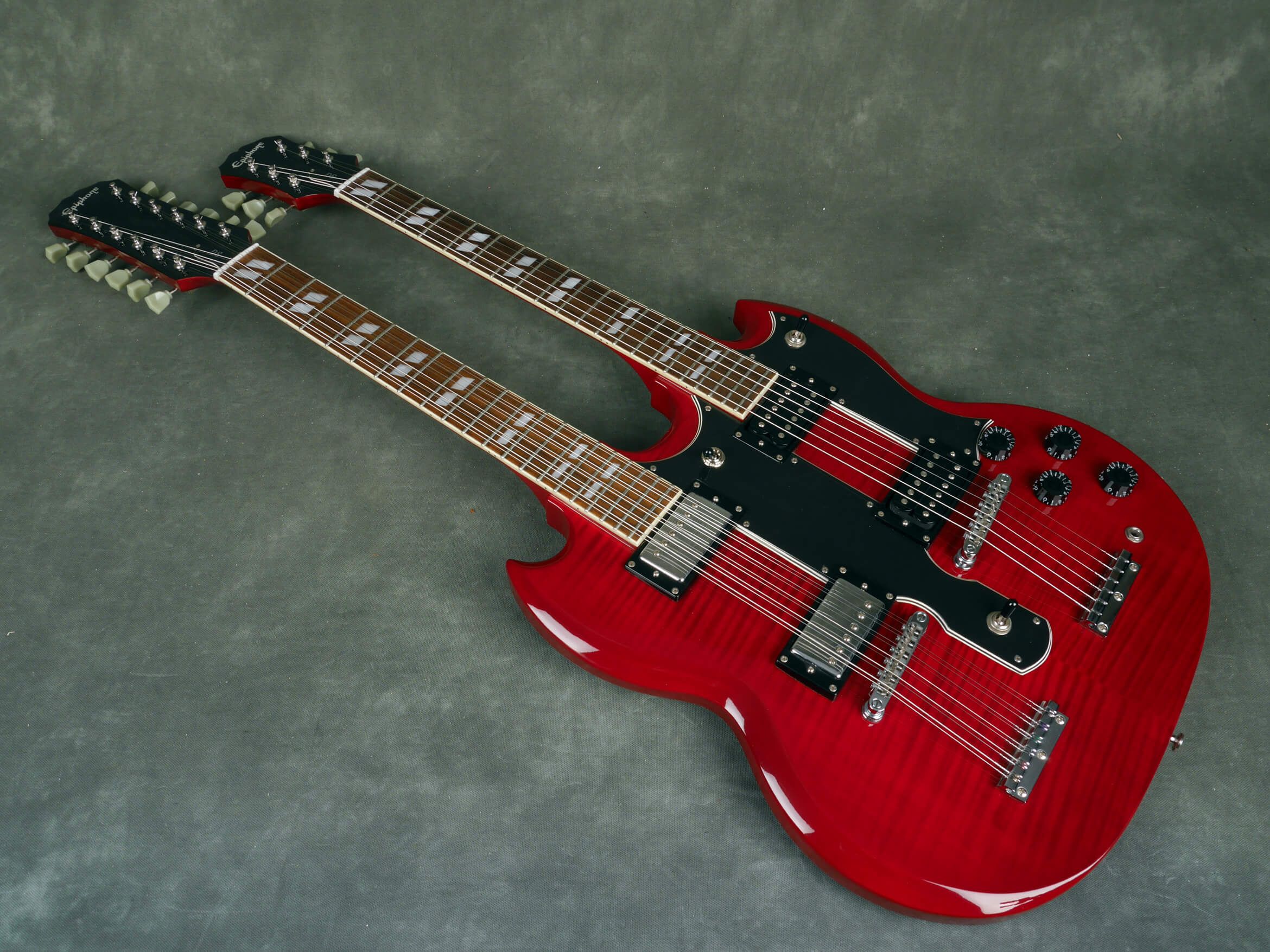 Epiphone G-1275 Double Neck Guitar - Cherry - 2nd Hand | Rich Tone Music