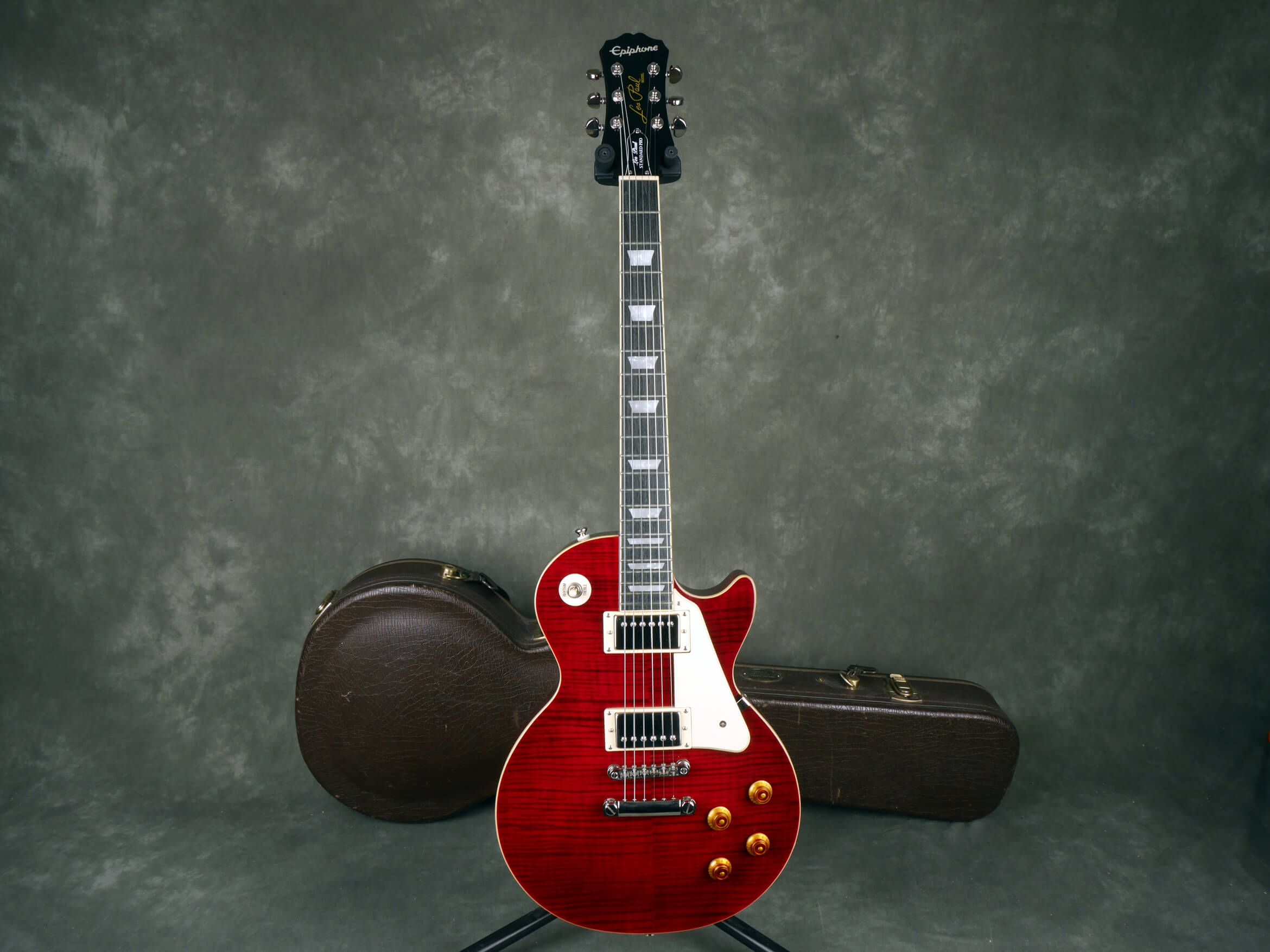 Epiphone Les Paul Standard Plustop Pro Wine Red w/Hard Case 2nd
