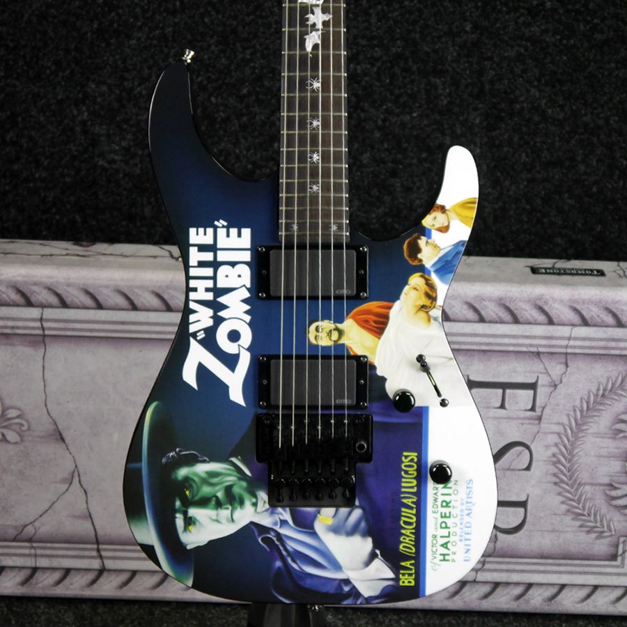 ESP LTD White Zombie Kirk Hammet Signature Guitar w/ Case 2nd Hand
