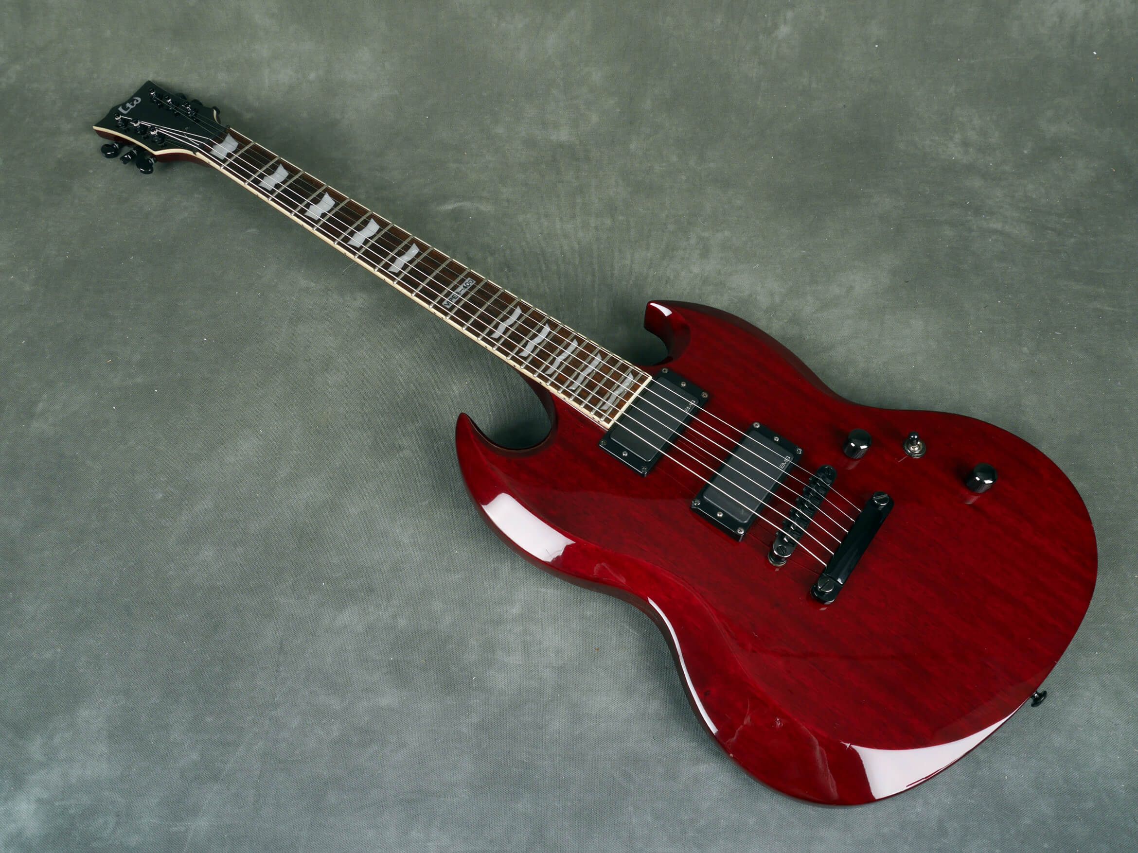 ESP LTD Viper400 Electric Guitar SeeThru Red 2nd Hand Rich Tone