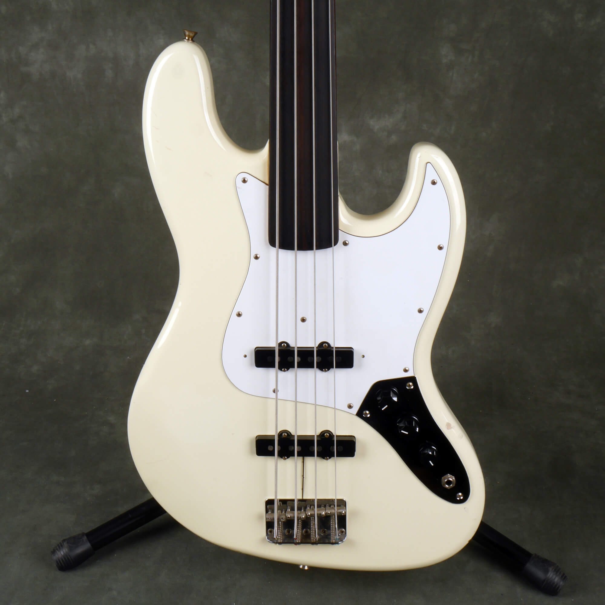 Fender 1989 Mij Fretless Jazz Bass Vintage White 2nd Hand Rich