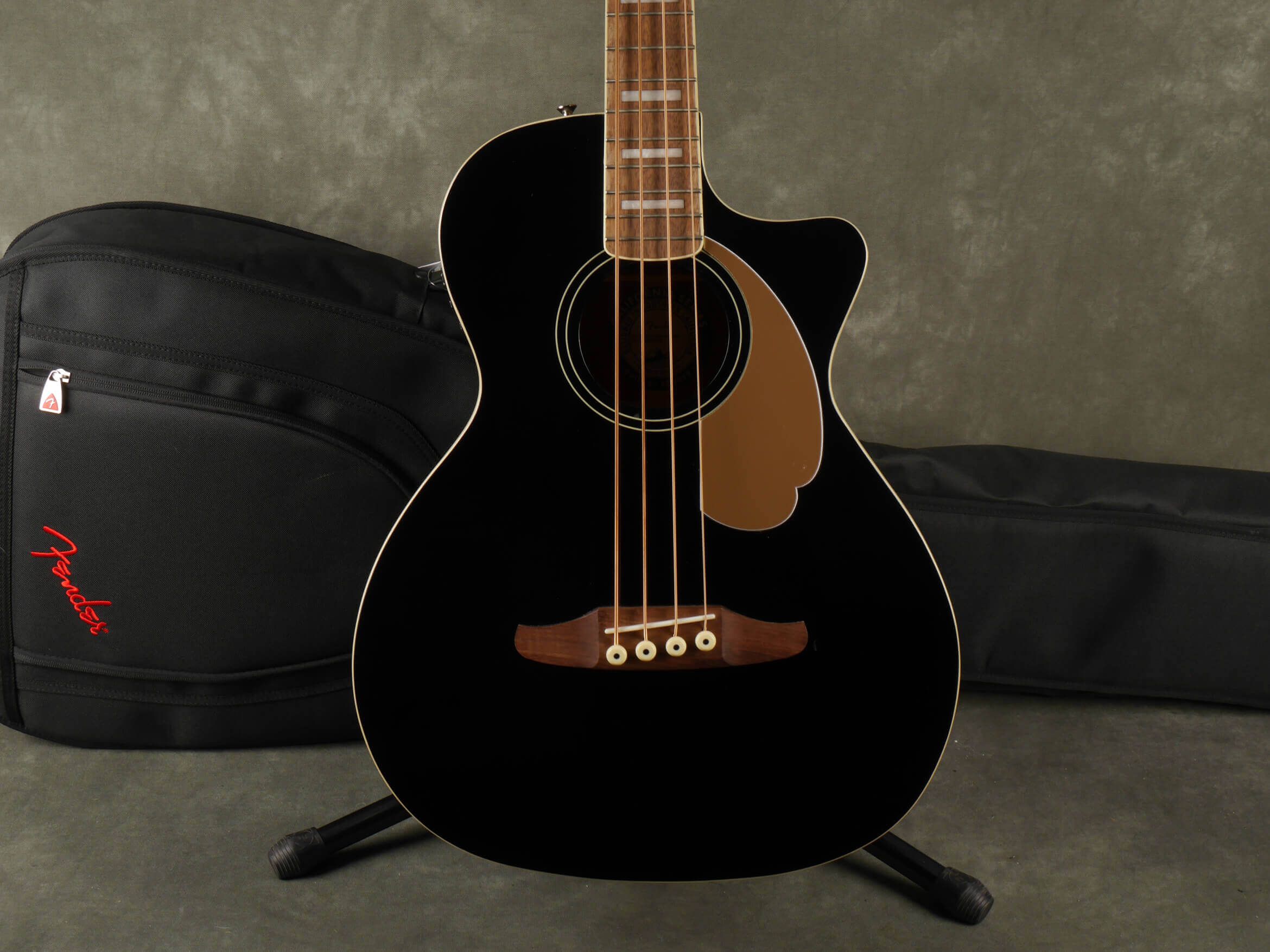 Fender Kingman Acoustic Bass Black w/Gig Bag 2nd Hand Rich Tone Music
