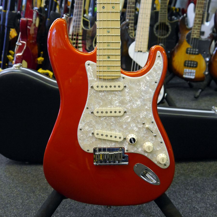 Fender American Deluxe Stratocaster Candy Tangerine w/ Case 2nd Hand Rich Tone Music
