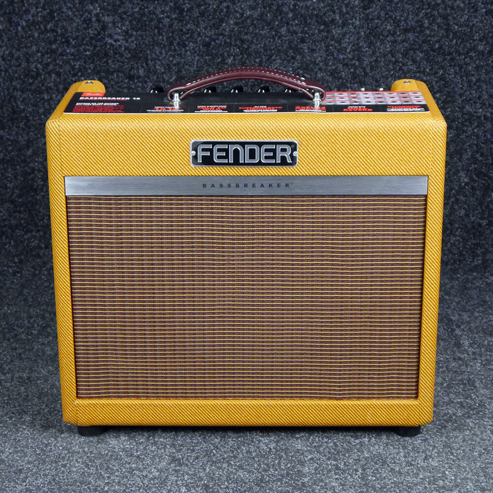 Fender Bassbreaker 15 Combo Amp Lacquered Tweed 2nd Hand