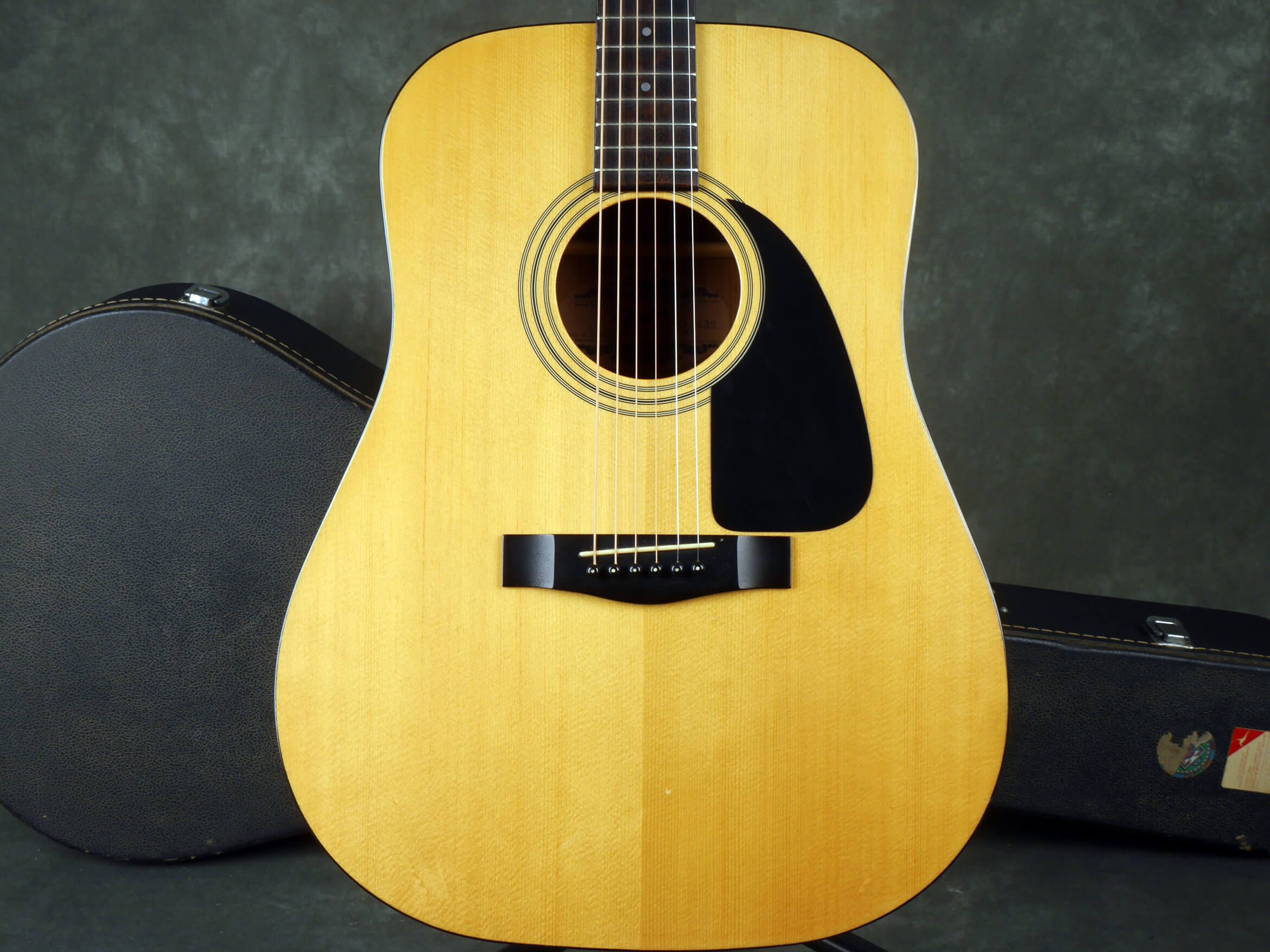 Fender Gemini II Acoustic Guitar Natural w/Hard Case 2nd Hand Rich Tone Music