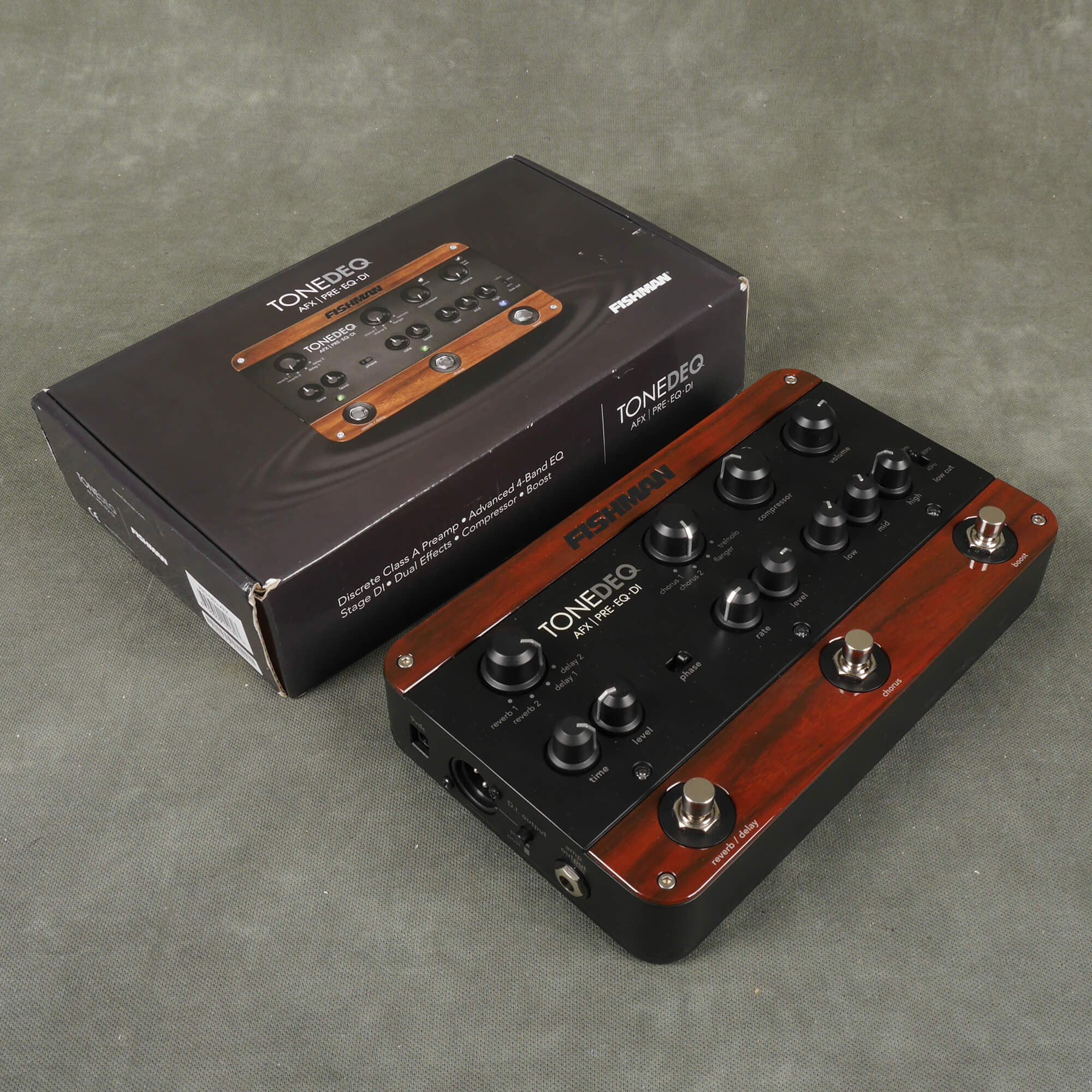 FISHMAN FX ToneDEQ AFX Preamp, EQ and DI with Dual Effects 安い