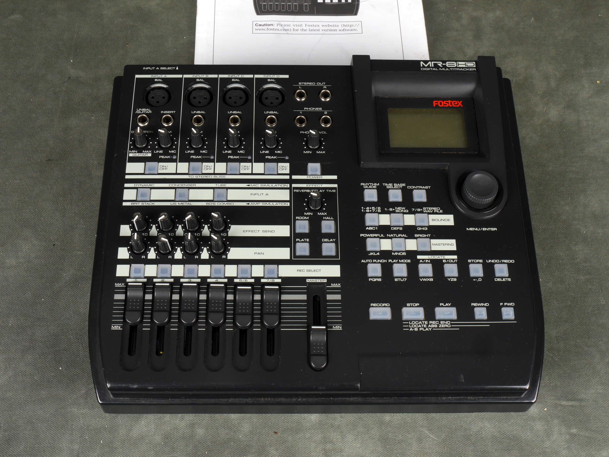 Fostex MR8-HD Digital Multitrack Recorder - 2nd Hand | Rich Tone Music