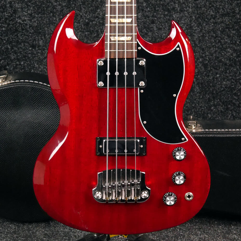 Gibson 2012 SG Bass With Hipshot Bridge Cherry w/Hard Case 2nd Hand