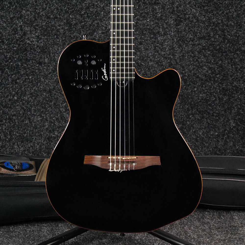 Godin Multiac ACS Slim SA Nylon ElectroAcoustic Black w/Gig Bag
