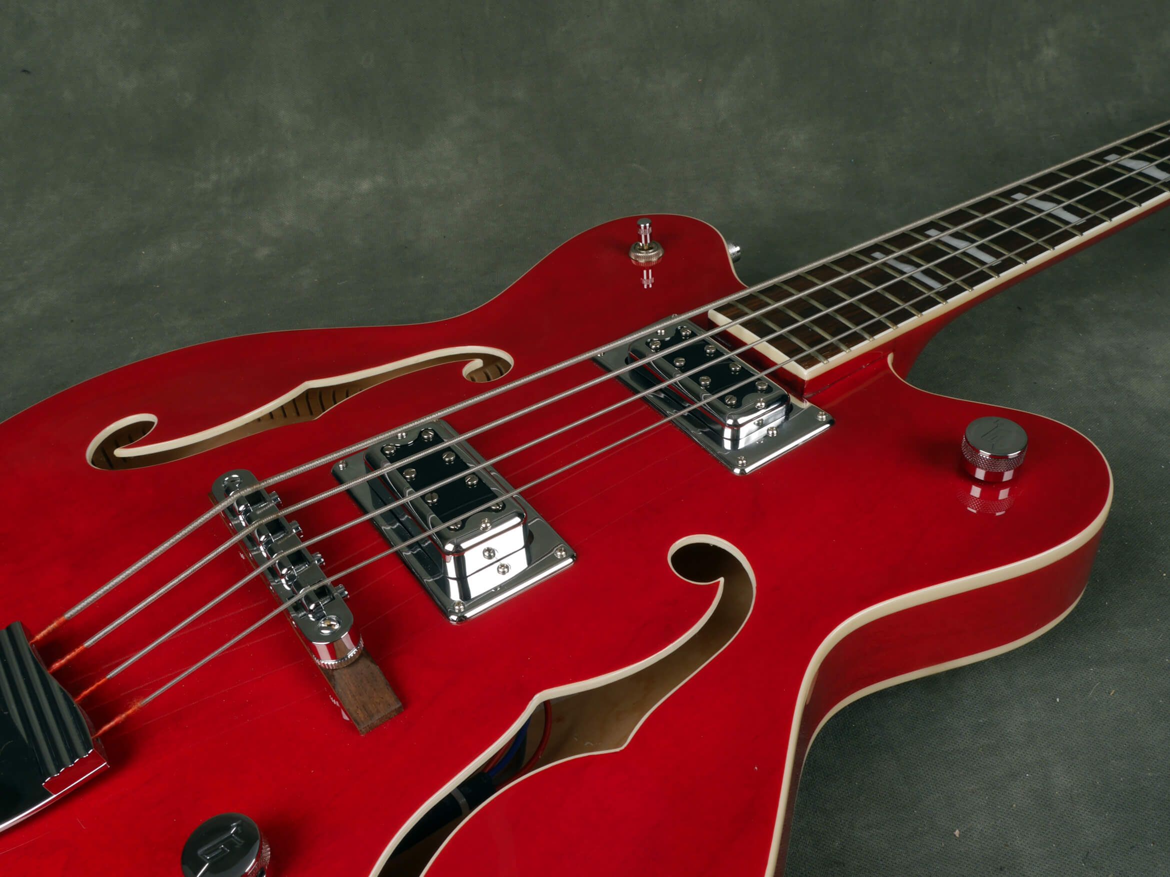 Gretsch G5442BDC Hollow Body Bass Guitar Cherry Red w/Gig Bag 2nd