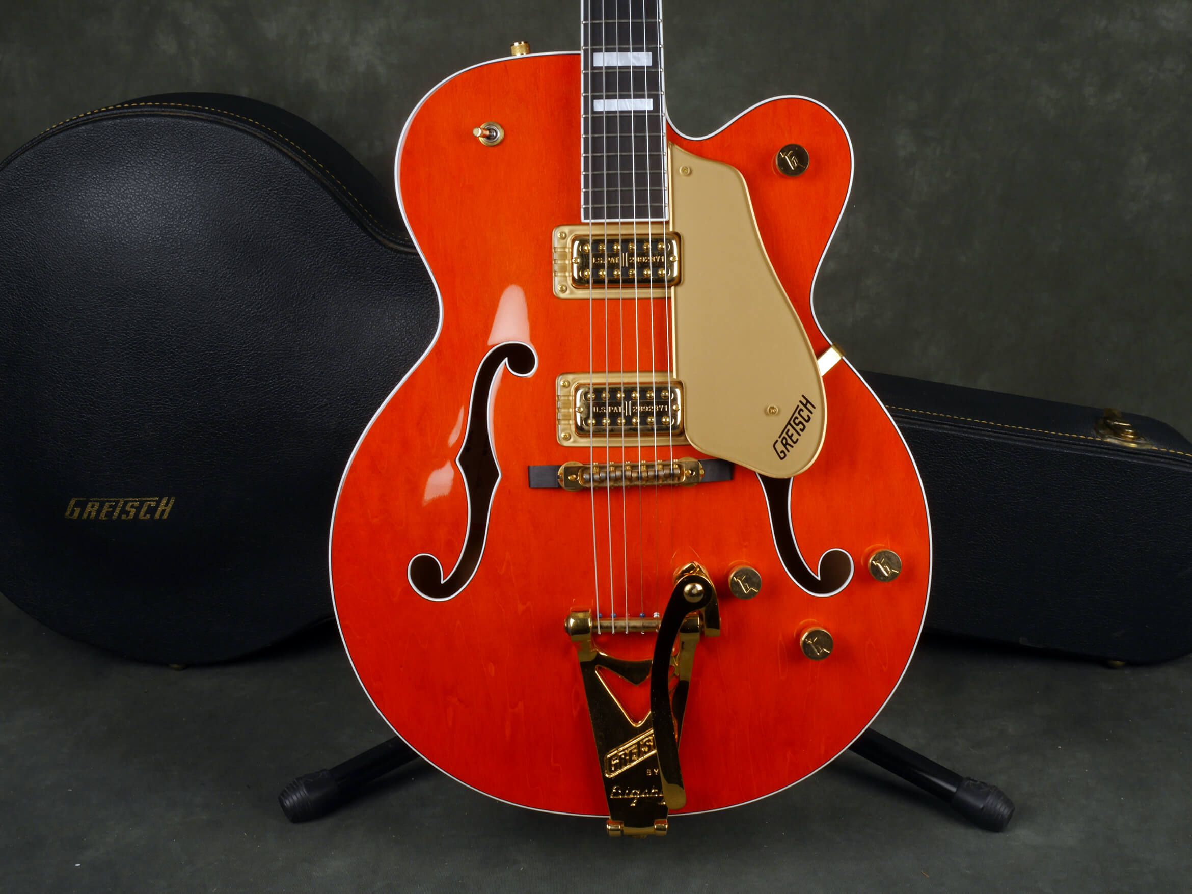 Gretsch Japanese G6120 Nashville Guitar, Bigsby Orange Stain w/Case