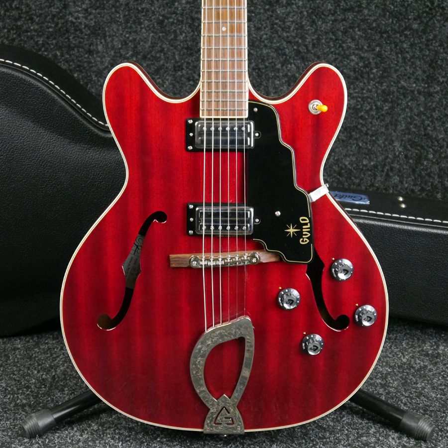 Guild Starfire IV SemiHollow Electric Guitar Cherry Red w/ Case