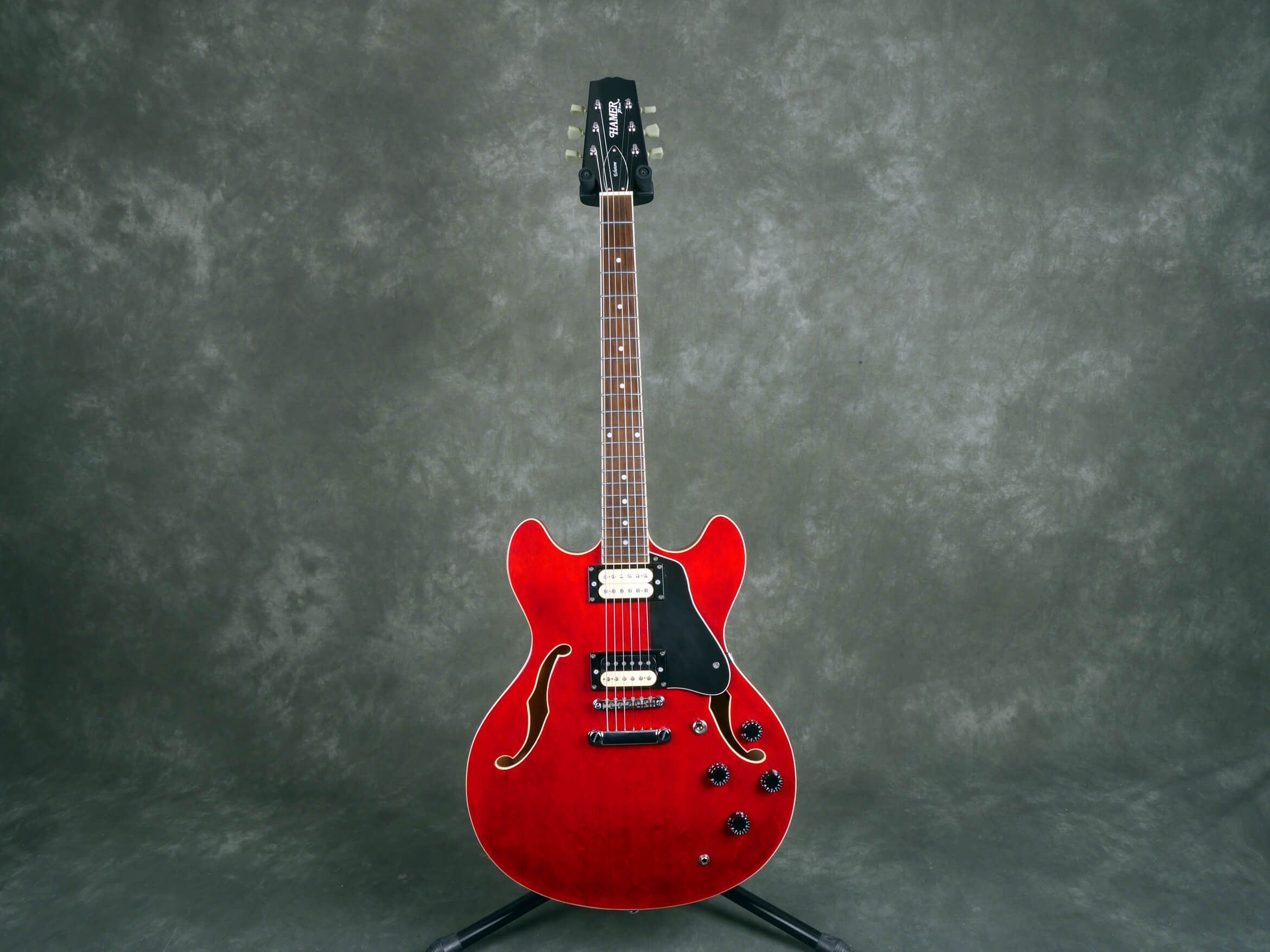 Hamer X Series Echotone Semi Hollow Guitar Cherry Red 2nd Hand Rich Tone Music