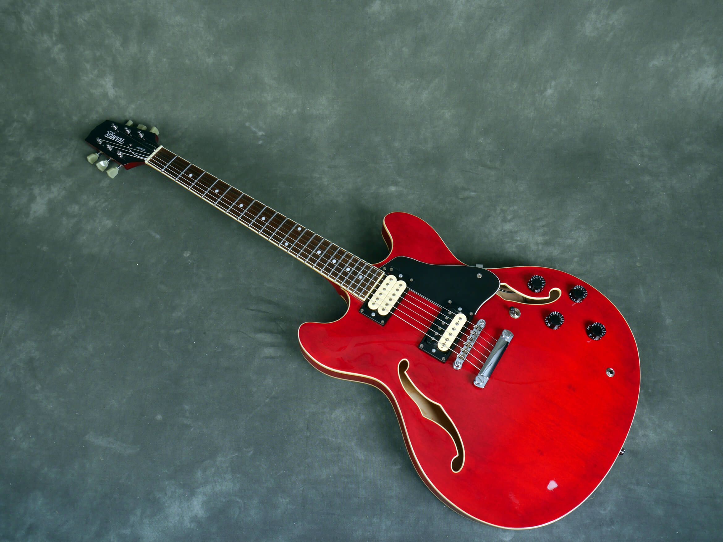 Hamer X Series Echotone Semi Hollow Guitar Cherry Red 2nd Hand