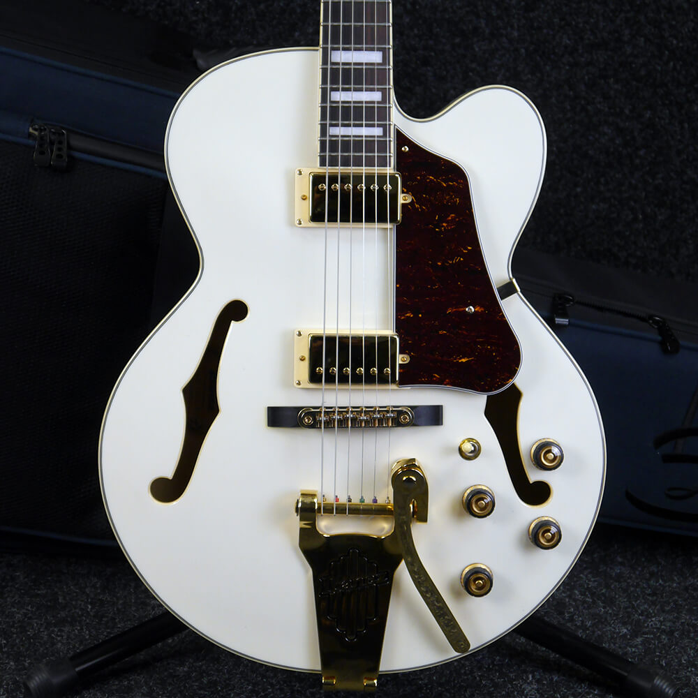 Ibanez AF75TDG Artcore Custom Semi Acoustic Guitar Ivory w/Gig Bag