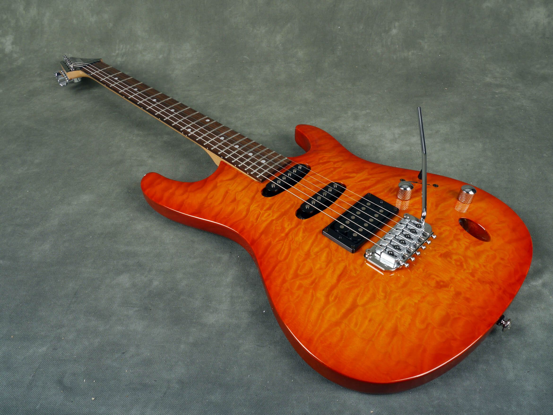 Ibanez SA160QM Electric Guitar Amber 2nd Hand Rich Tone Music