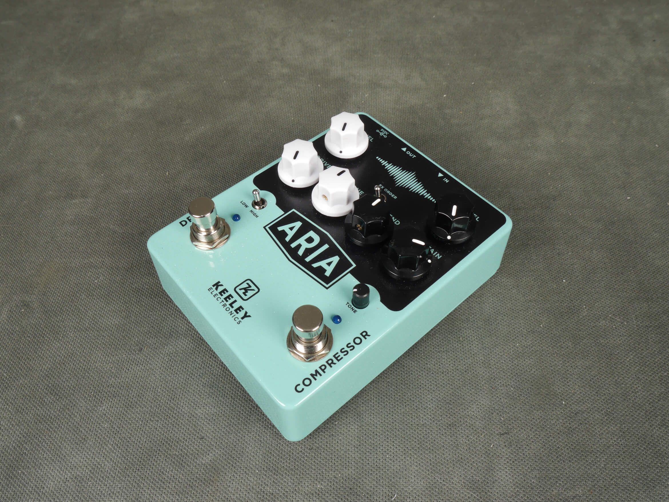 Keeley Aria Compressor Overdrive FX Pedal w/Box 2nd Hand Rich Tone