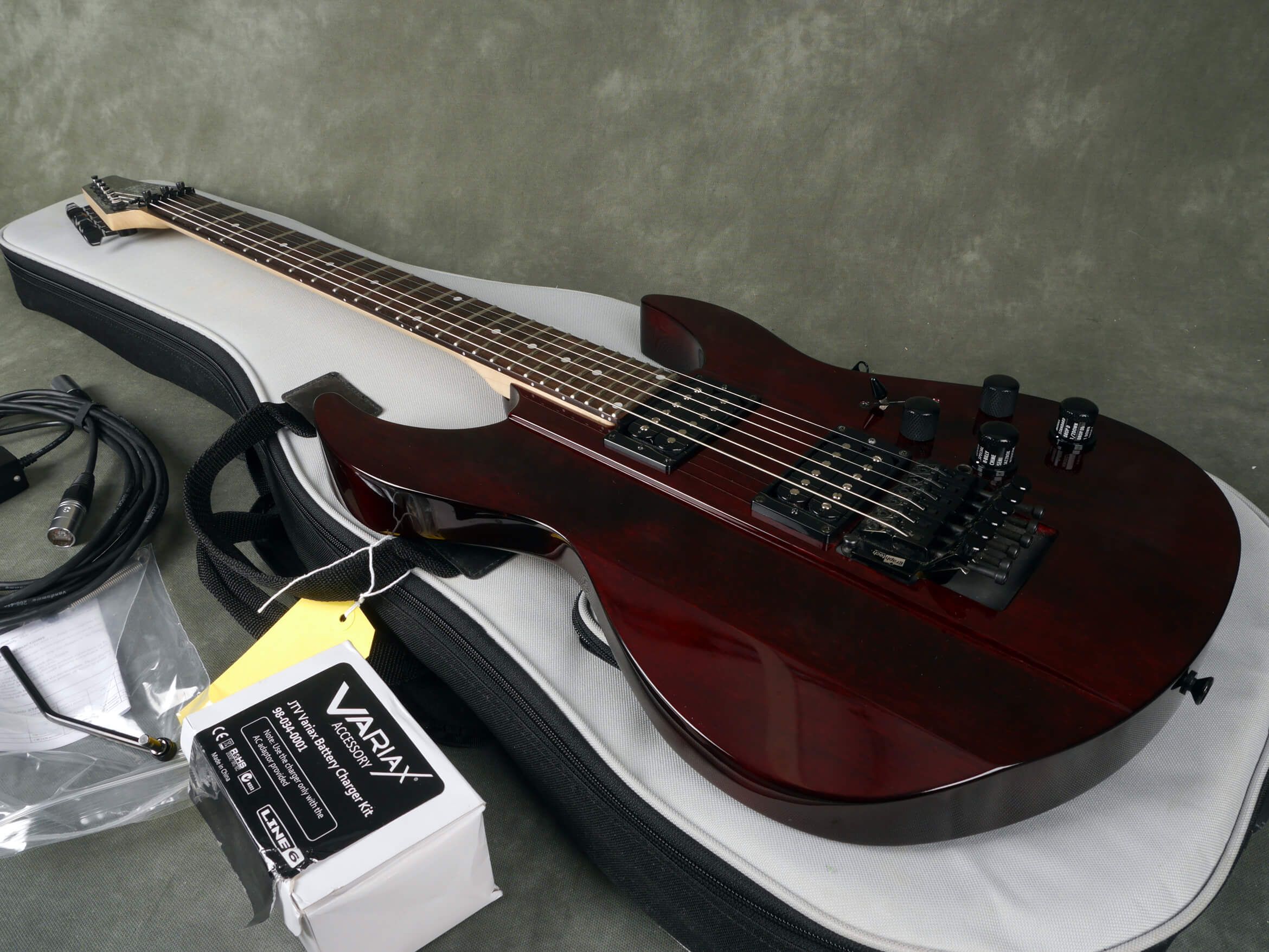 Line 6 Variax JTV-89F - Blood Red w/Gig Bag - 2nd Hand | Rich Tone Music
