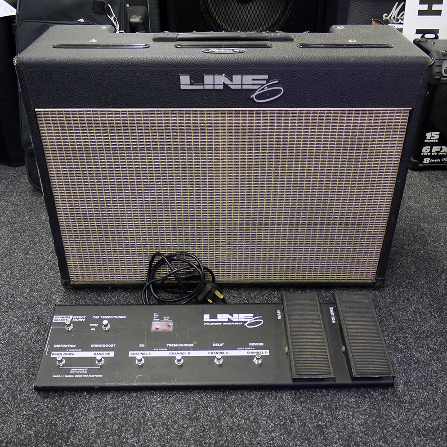 Line 6 Flextone II 2x12 Combo Amp w/ Floor Board 2nd Hand Rich Tone