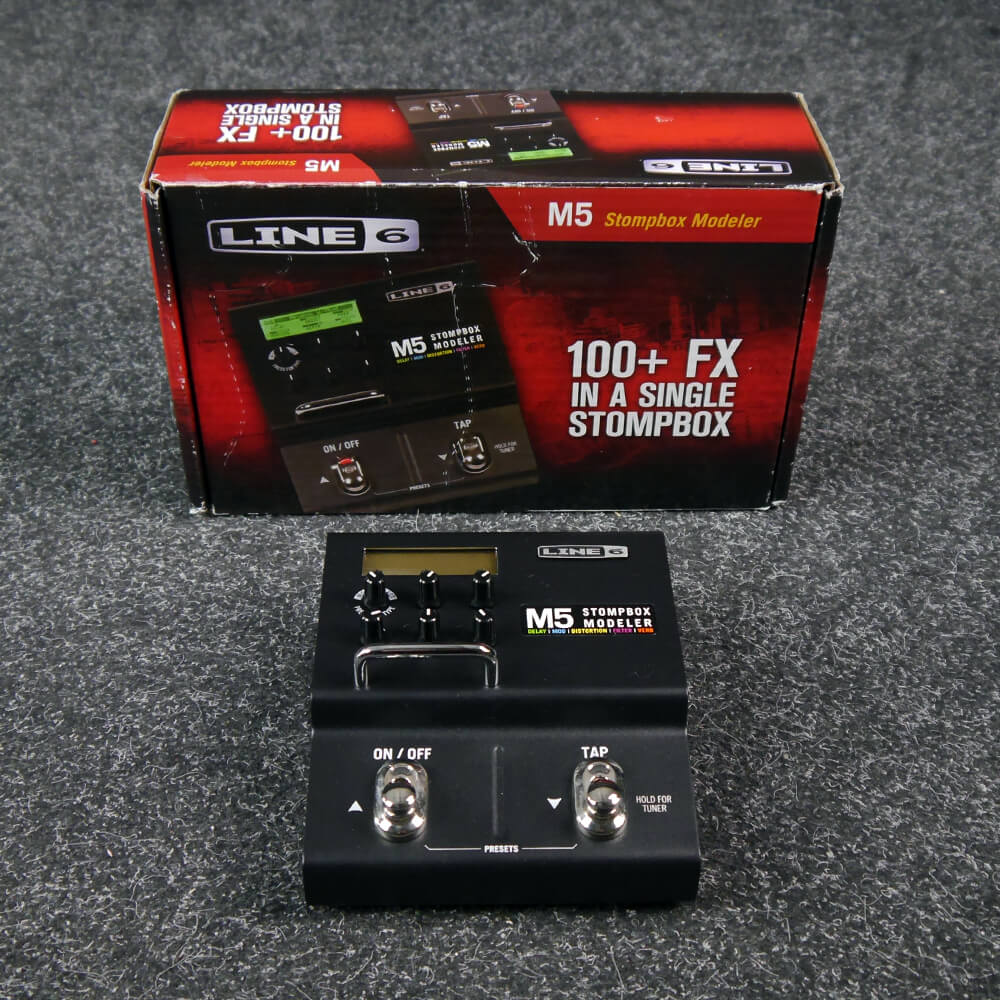 Line 6 M5 M Series Multi Effects Pedal w/Box & PSU 2nd Hand Rich Tone Music