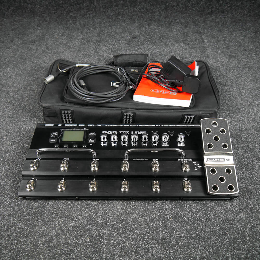Line 6 Pod X3 Live Multi FX Unit W Gig Bag 2nd Hand Rich Tone Music