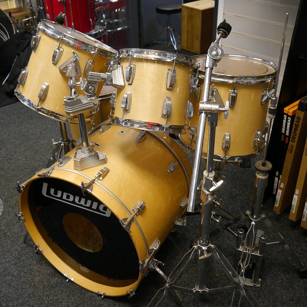 Ludwig Classic 80s Kit w/Stands, Cases 2nd Hand **COLLECTION ONLY