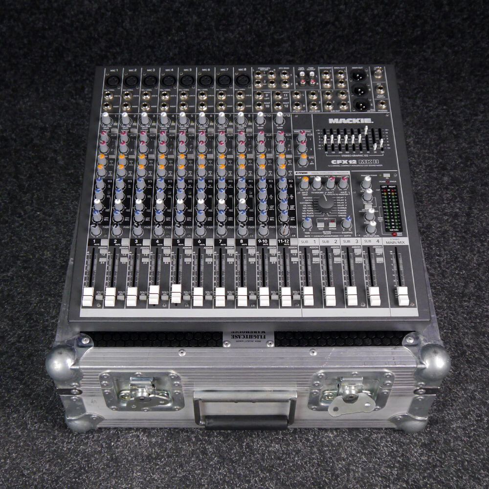 Mackie CFX12 Compact Mixer w/Flight Case 2nd Hand **COLLECTION ONLY